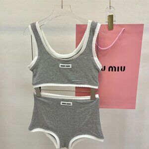 Miu Miu elegant two-piece swimsuit (without padding)